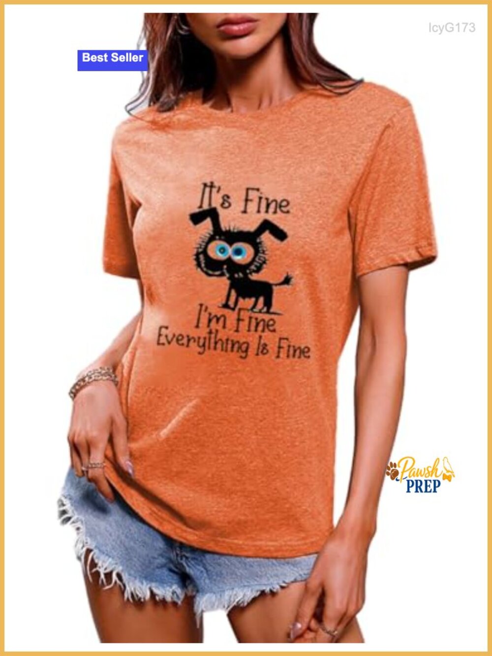 Cartoon Dog Graphic Tee Short Sleeve Crew Neck Relaxed Fit Women's T-Shirt